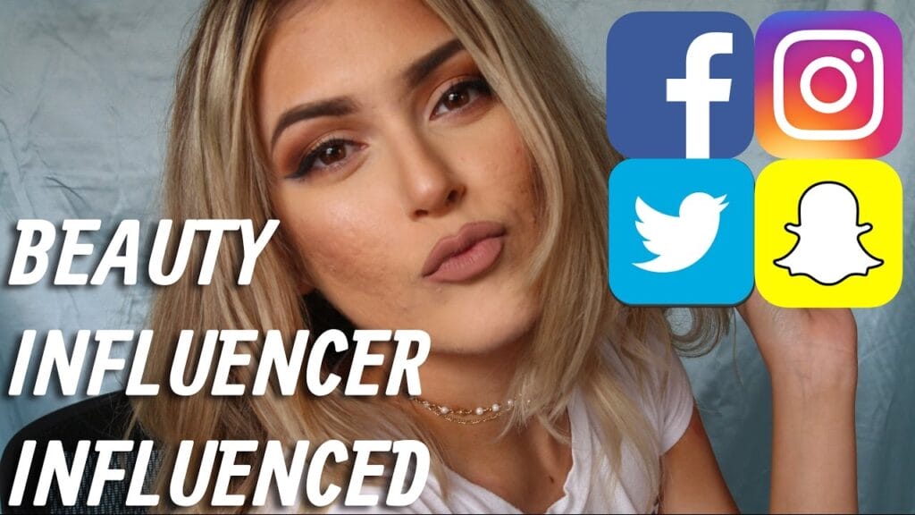 A cover page of a trending beauty influencers