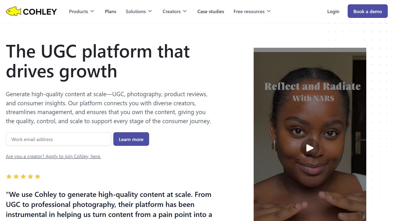 Find Paid UGC collaborations at Cohley